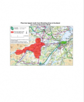Pine tree lappet moth Core Breeding Area in Scotland as of 31st December 2019